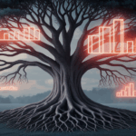 Tree with financial data protected by sphere.