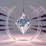 Luminous crystal protected by rotating shields