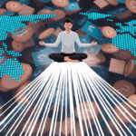 Person simplifying chaotic global currencies into an orderly network.