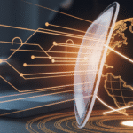 Protective shield securing global data connections.