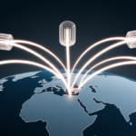 Secure global data transactions with encryption.