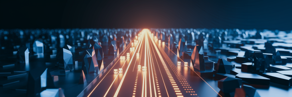 Secure cross-border data exchange visualization.