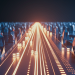 Secure cross-border data exchange visualization.