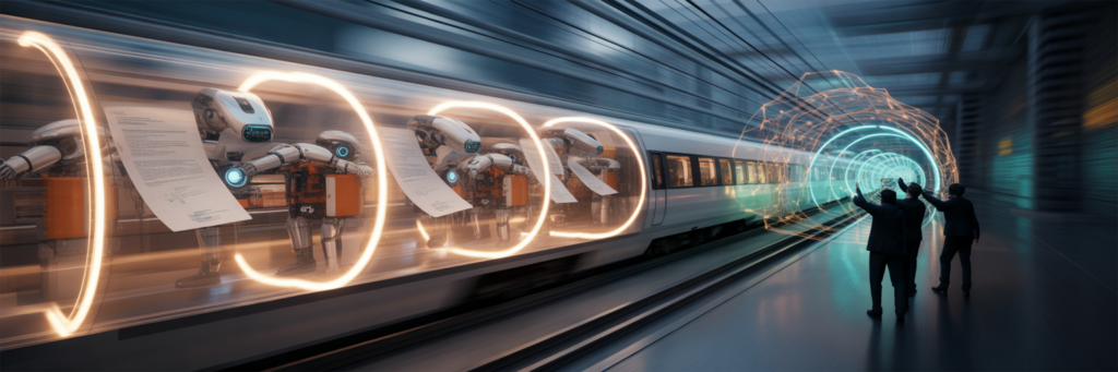 Secure data processing on high-speed train