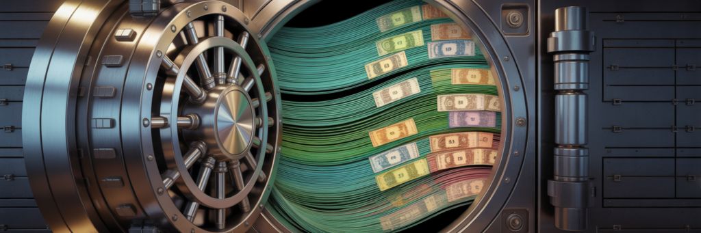 Secure digital vault for financial data.