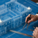 Architect designing a secure data fortress.