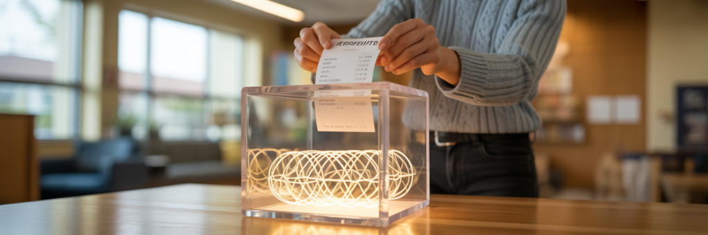 Encrypted receipt enhancing nonprofit transparency.