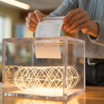 Encrypted receipt enhancing nonprofit transparency.