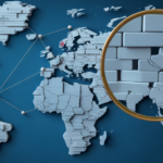 Architectural world map of secure data blocks.
