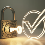 Luminous key verifying a lock without opening it.